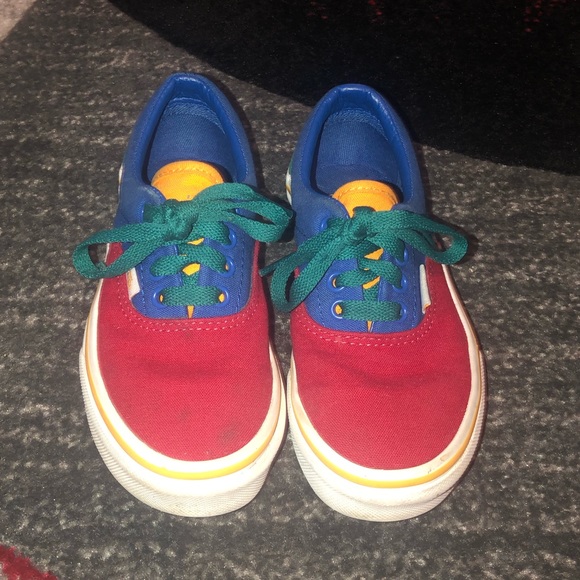 kids color block vans